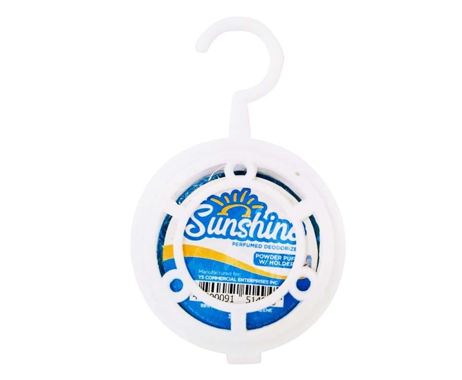 Sunshine Perfumed Deodorizer Powder Puff with Holder 50g