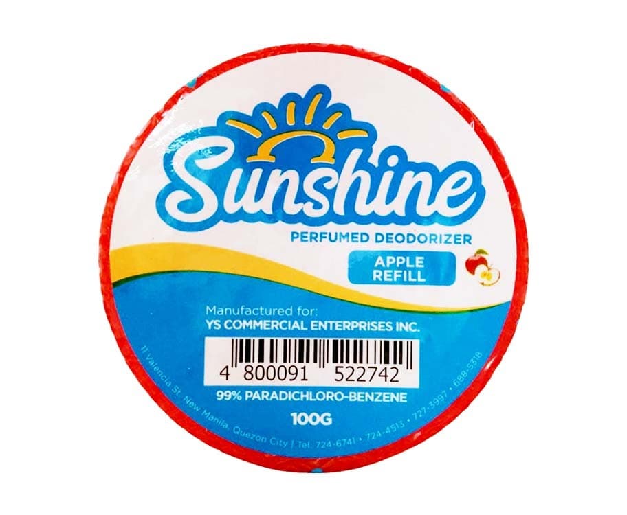 Sunshine Perfumed Deodorizer Apple Refill 100g