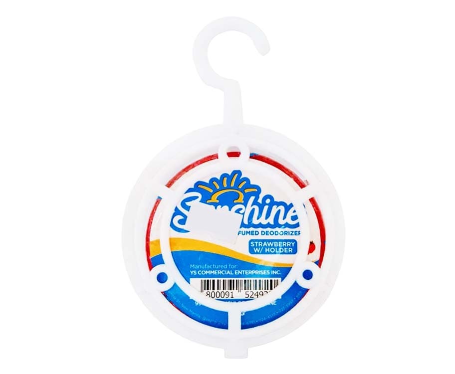 Sunshine Perfumed Deodorizer Strawberry with Holder 100g