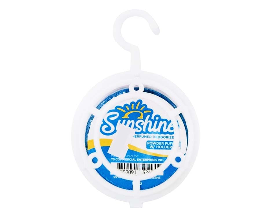 Sunshine Perfumed Deodorizer Powder Puff with Holder 100g