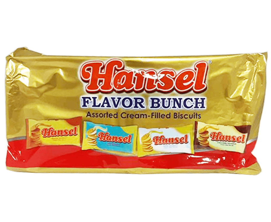 Hansel Flavor Bunch Assorted Cream-Filled Biscuits (10 Packs x 31g) 310g