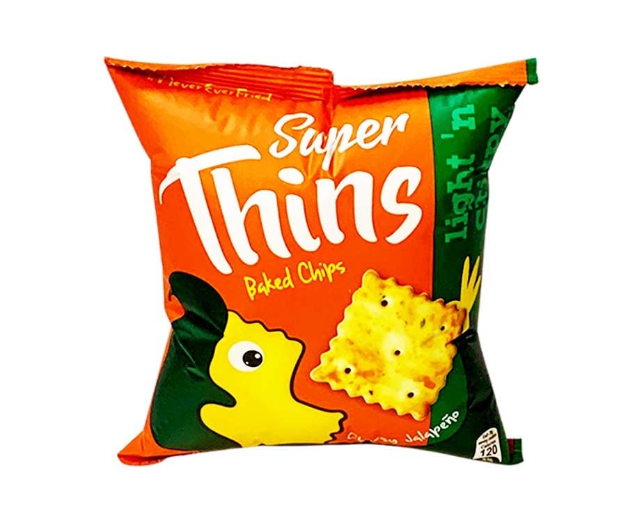 Super Thins Baked Chips Cheesy Jalapeño 28g