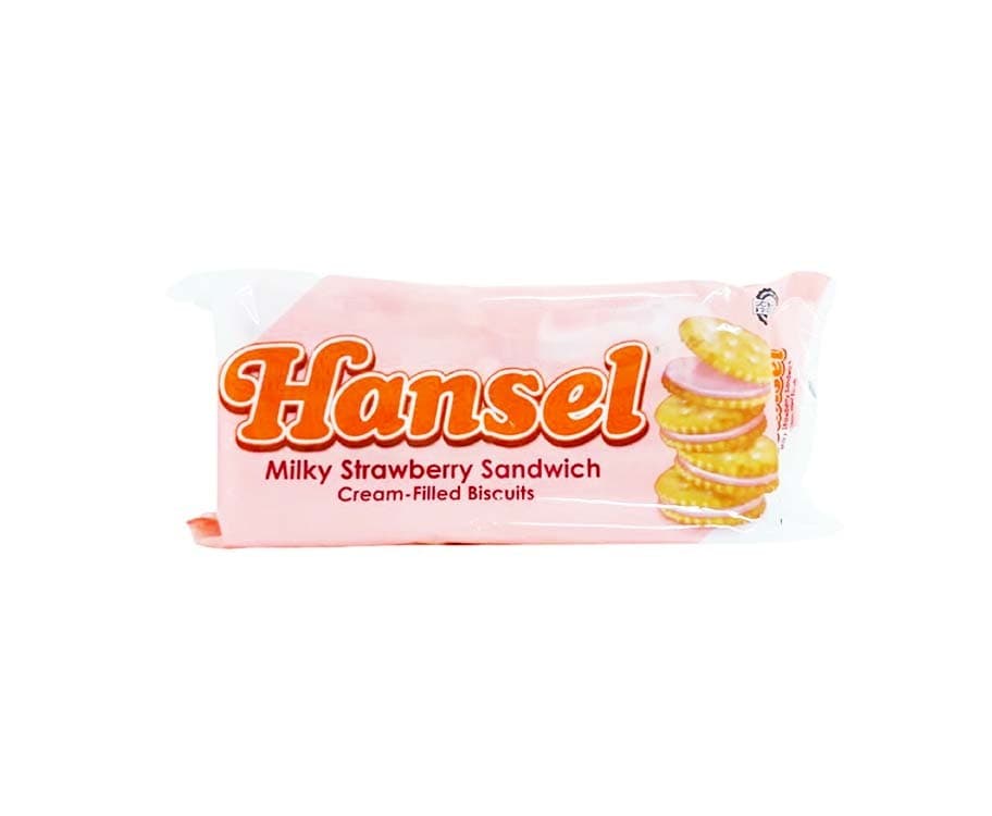 Hansel Milky Strawberry Sandwich Cream-Filled Biscuits (10 Packs x 31g) 310g