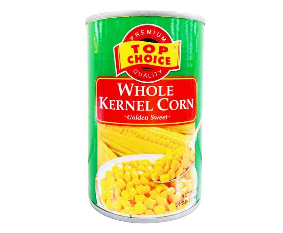 Top Choice Whole Kernel Corn Golden Sweet 425g