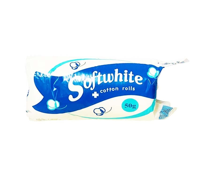 Softwhite Cotton Rolls 50g