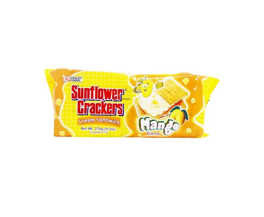 Croley Foods Sunflower Cream Sandwich Mango Flavor (10 Packs x 27g) 270g