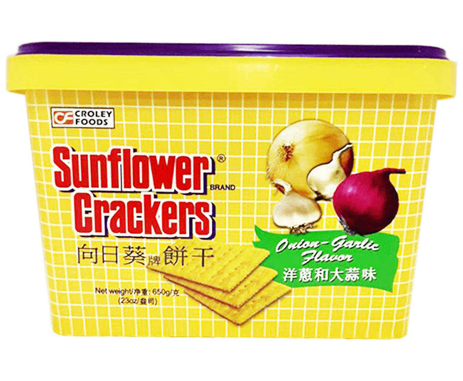 Sunflower Crackers Onion-Garlic Flavor 650g