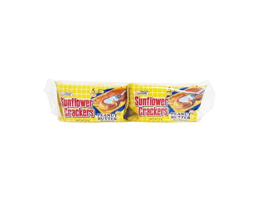 Croley Foods Sunflower Crackers Peanut Butter Sandwich (10 Packs x 27g) 270g