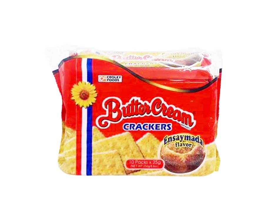 Croley Foods Butter Cream Crackers Ensaymada Flavor (10 Packs x 25g)