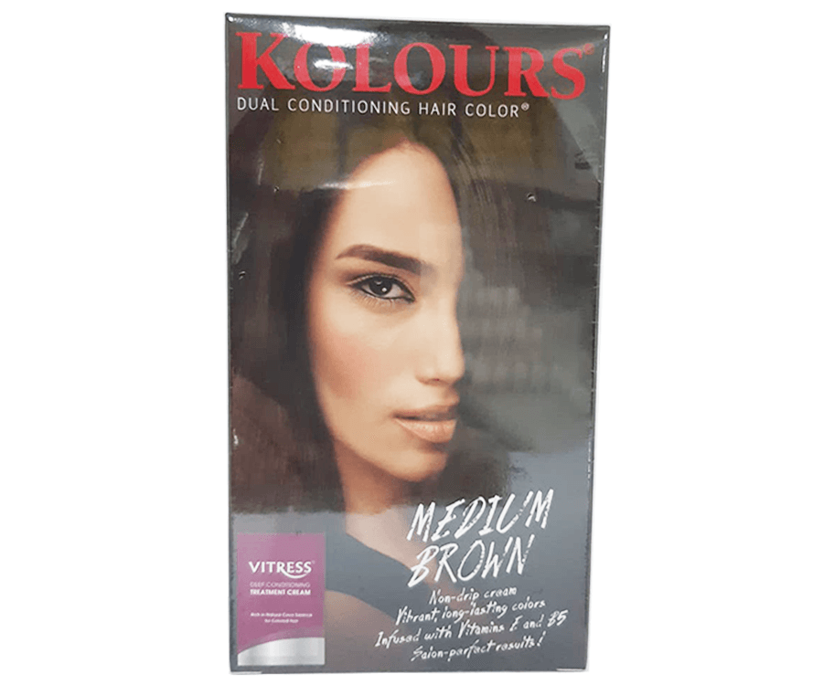 Kolours Dual Conditioning Hair Color Medium Brown