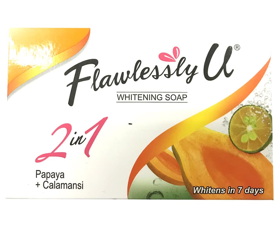 Flawlessly U Whitening Soap 2-in-1 Papaya + Calamansi 125g