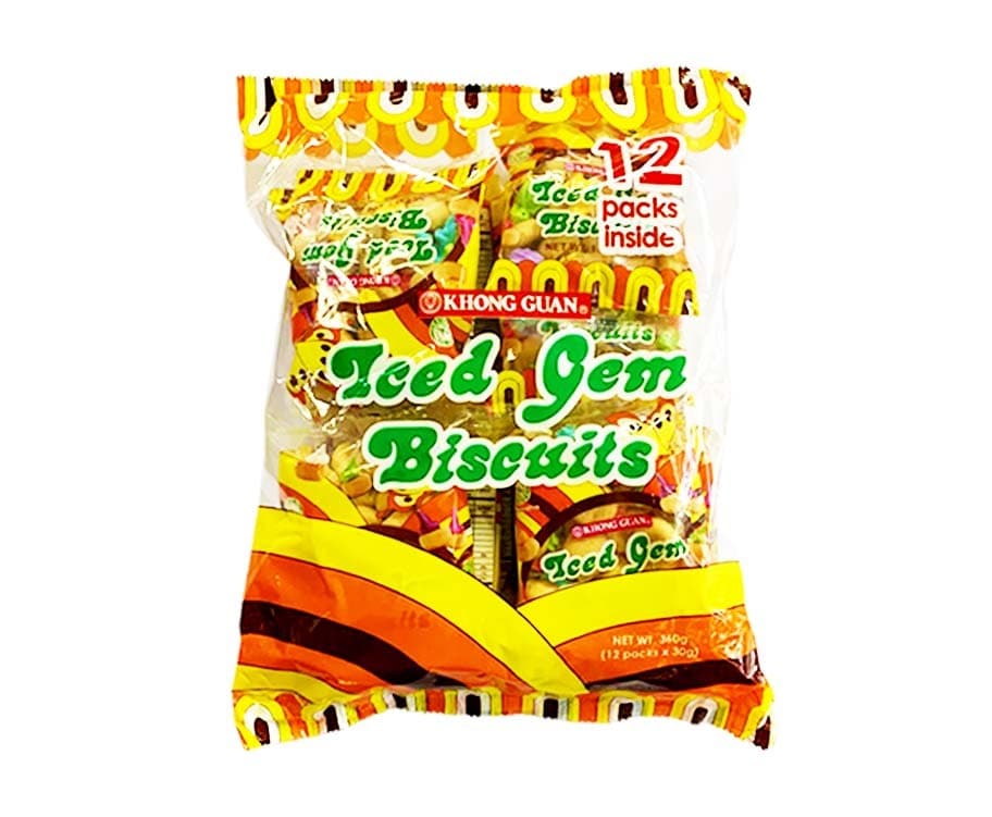 Khong Guan Iced Gem Biscuits (12 Packs x 30g) 360g
