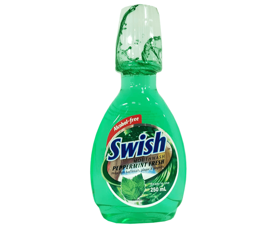 Swish Mouthwash Peppermint Fresh 250mL