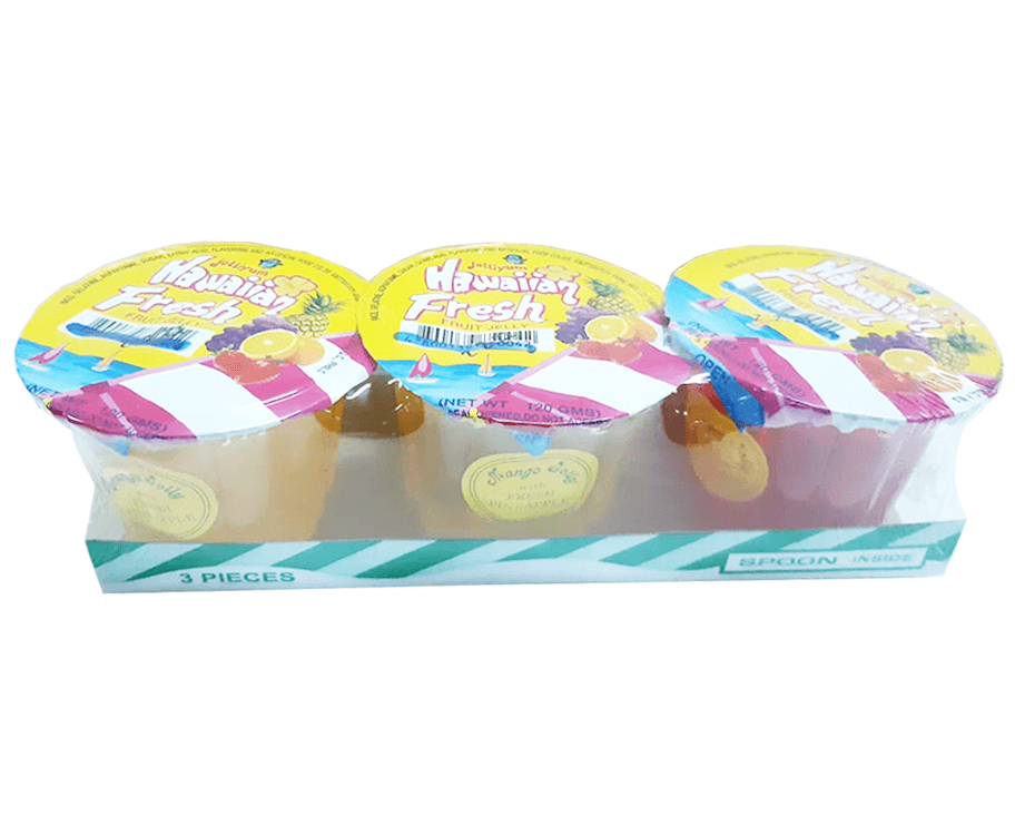 Jelliyum Hawaiian Fresh Fruit Jelly (3 Packs x 120g)
