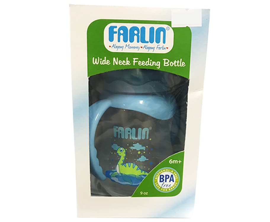 Farlin Wide Neck Feeding Bottle 9oz 6 Months+