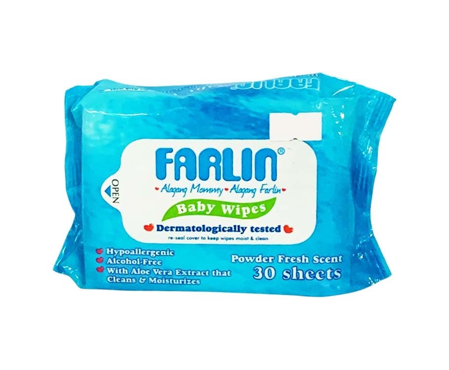 Farlin Baby Wipes Powder Fresh Scent 30 Sheets