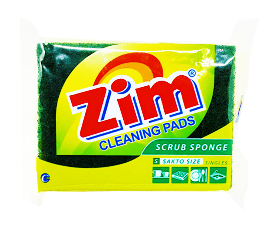 Zim Cleaning Pads Scrub Sponge S Sakto Size Singles