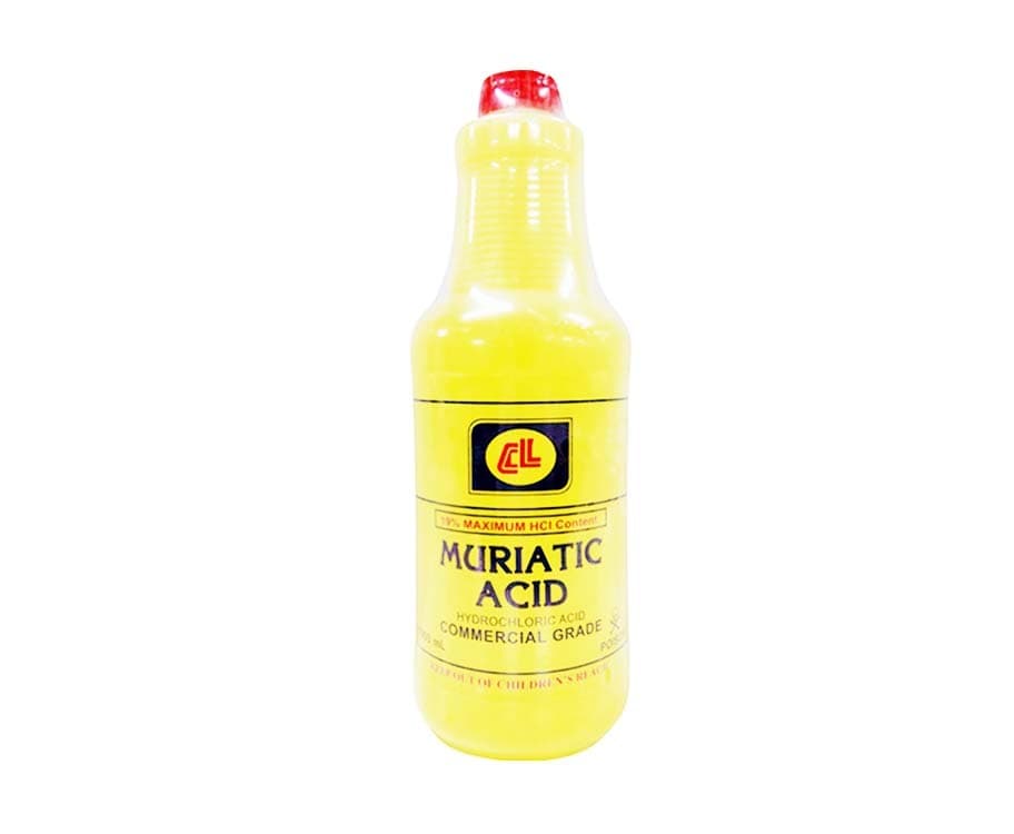 CL Muriatic Acid Hydrochloric Acid Commercial Grade 1000mL