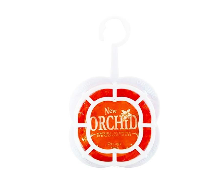 Orchid Nature-Scented Deodorizer Orange With Holder - 100g