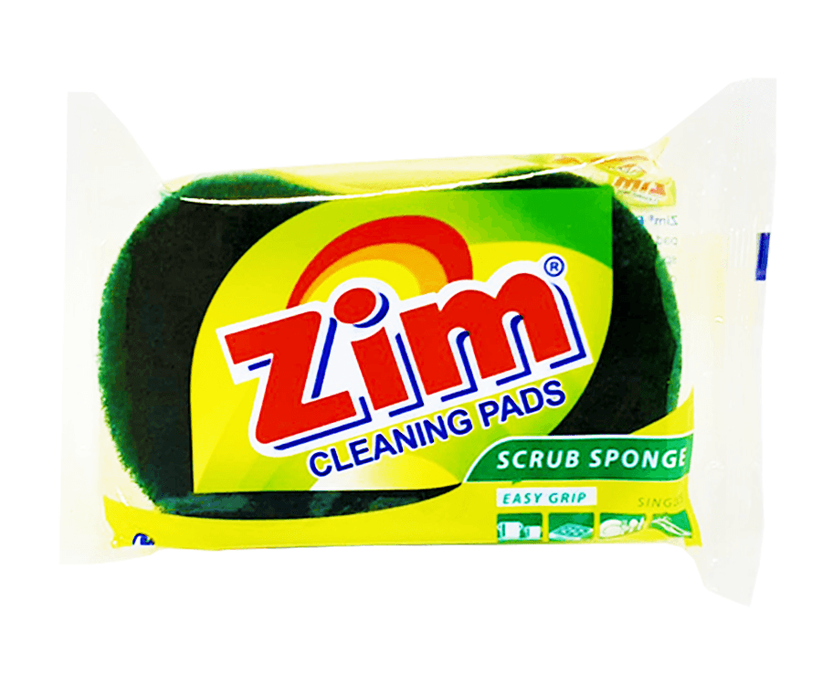 Zim Cleaning Pads Scrub Sponge Easy Grip Singles