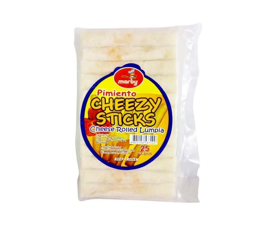 Marby Pimiento Cheesy Sticks Cheese Rolled Lumpia 25 Pieces