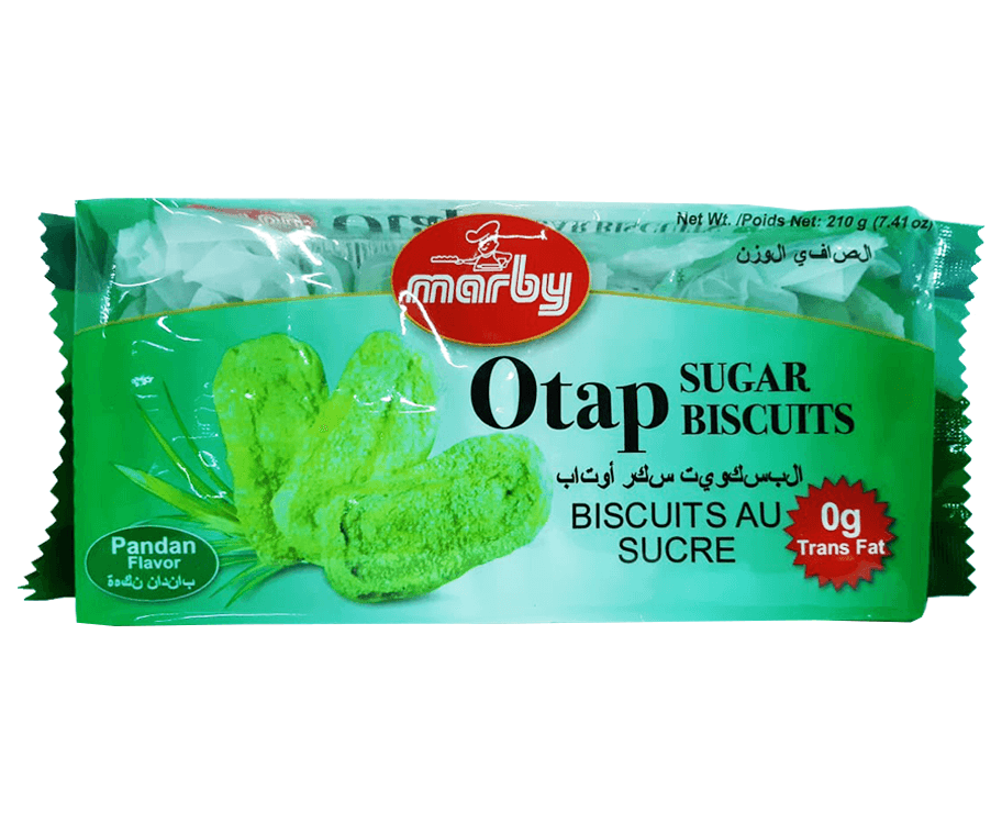 Marby Otap Sugar Biscuits Pandan Flavor 210g