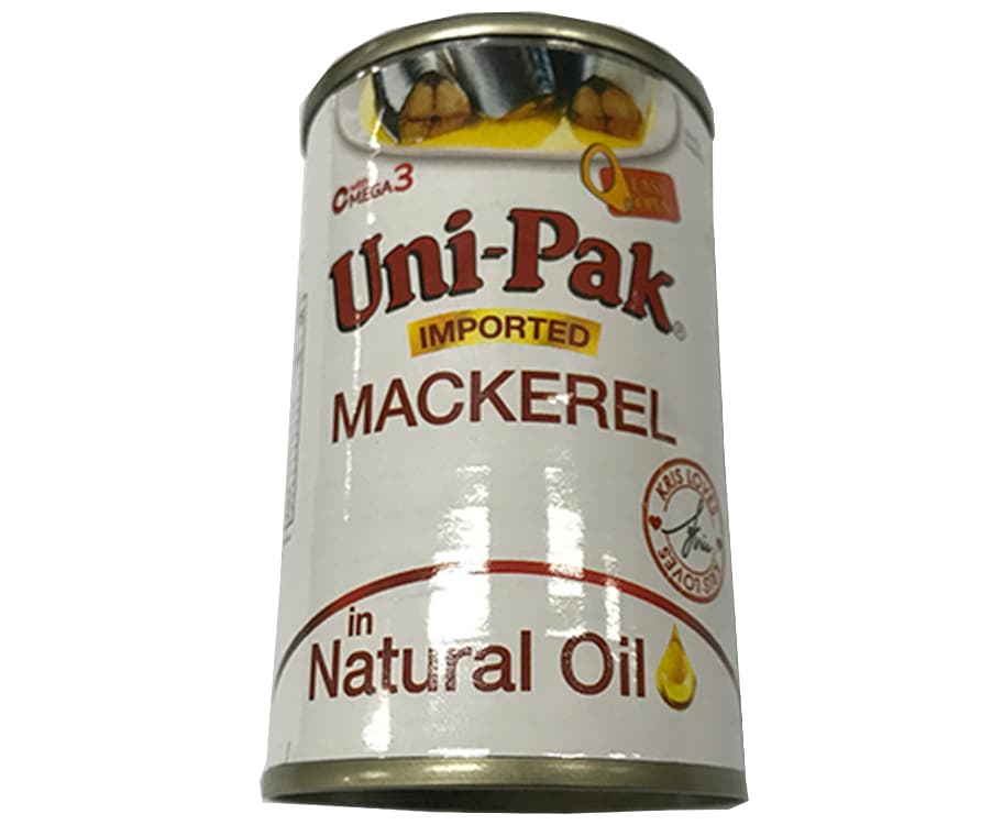 Uni-Pak Imported Mackerel in Natural Oil 155g
