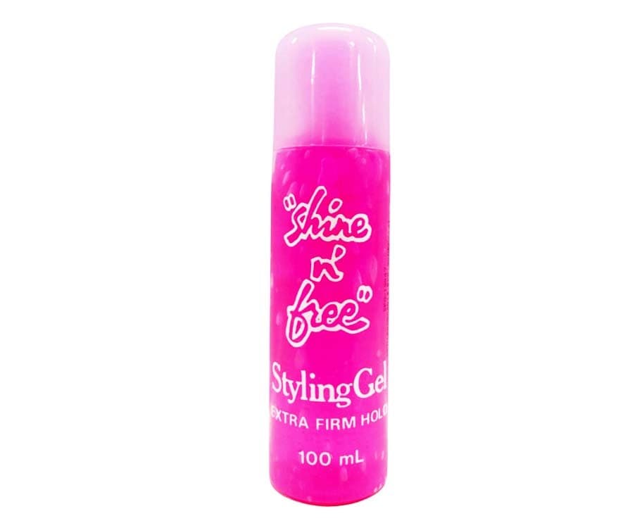 Shine n' Free Styling Gel Extra Firm Hold Pink 100mL