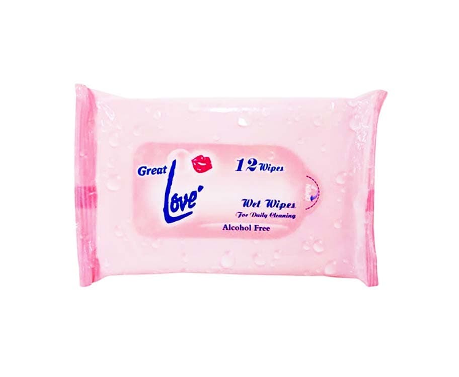 Great Love Wet Wipes For Daily Cleaning 12 Wipes