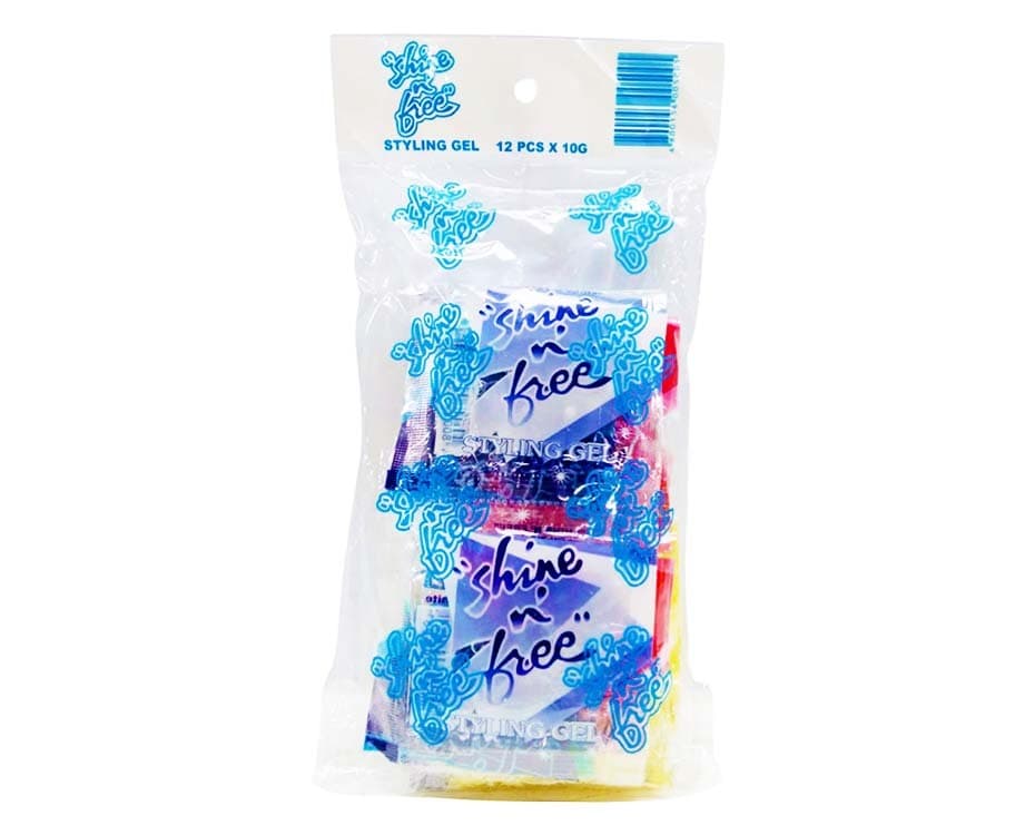 Shine n' Free Styling Gel Assorted Colors (12 Packs x 10g)