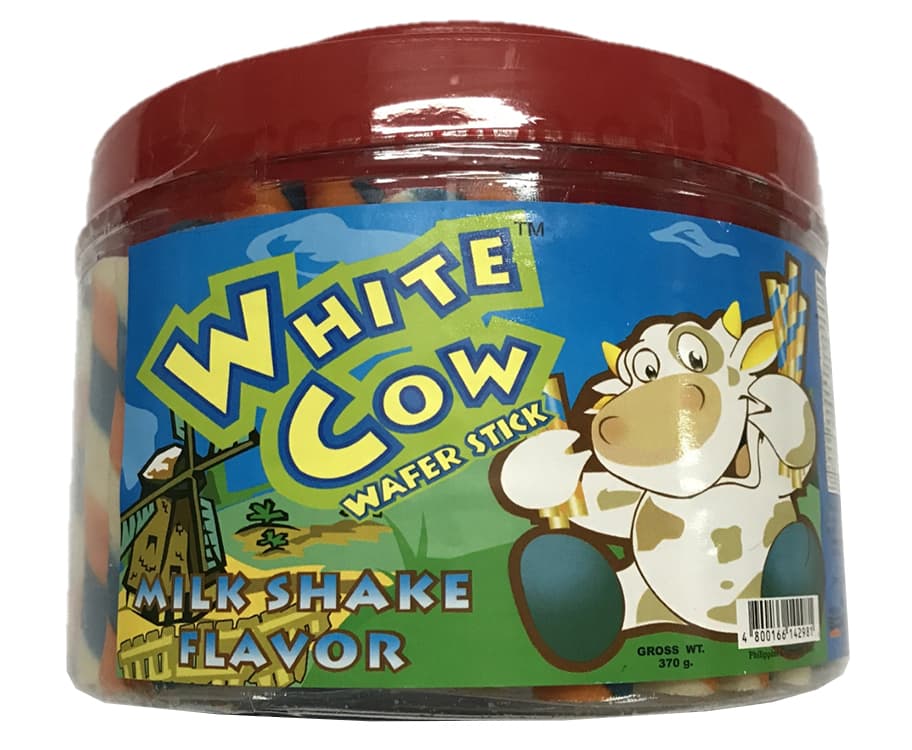White Cow Wafer Stick Milk Shake Flavor 370g