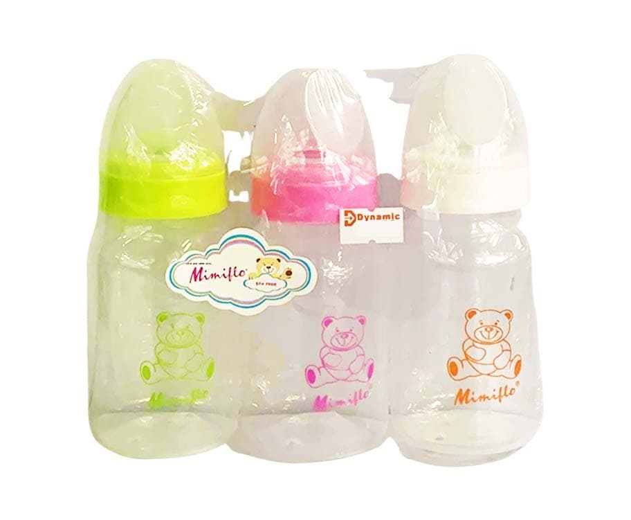 Mimiflo Baby Feeding Bottles 3’s (5oz)