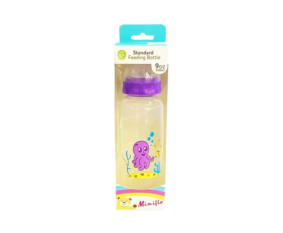 Mimiflo Standard Feeding Bottle Purple (9oz) 250mL