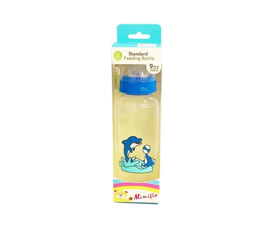 Mimiflo Standard Feeding Bottle Blue (9oz) 250mL