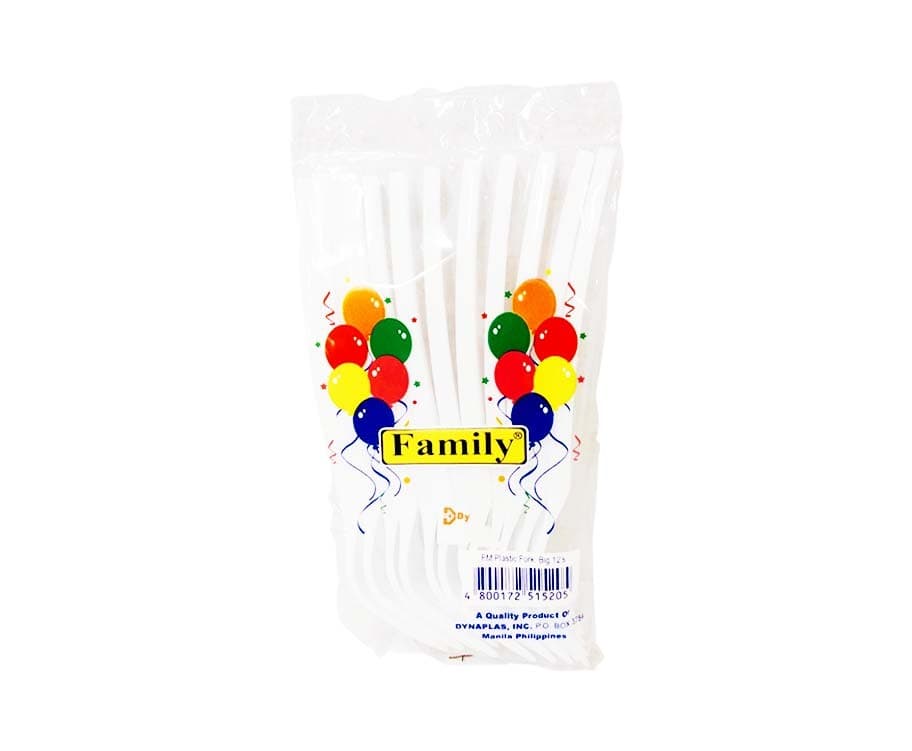Family Plastic Fork Big 12 Pieces