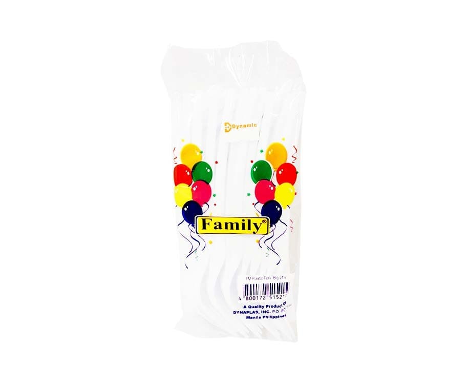 Family Plastic Fork Big 24 Pieces