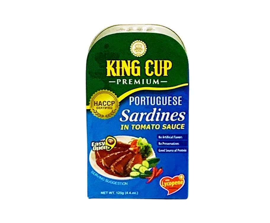 King Cup Premium Portuguese Sardines in Tomato Sauce Easy Open 125g