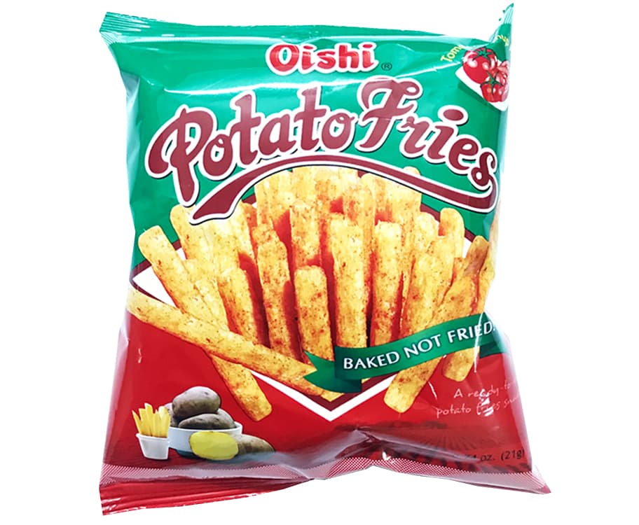 Oishi Potato Fries Baked Not Fried Tomato Ketchup Flavor 0.74oz (21g)