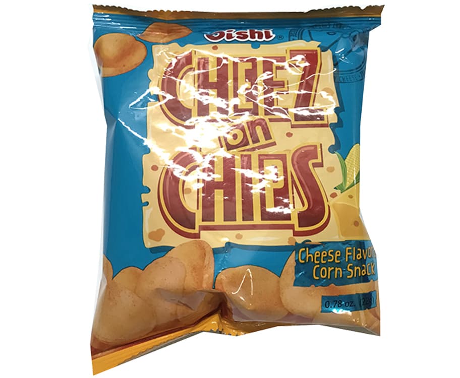 Oishi Cheez on Chips Cheese Flavored Corn Snack 22g