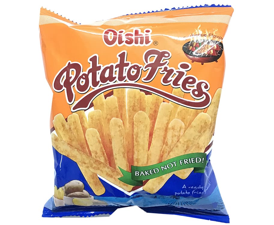 Oishi Potato Fries Baked Not Fried Barbecue Flavor 0.74oz (21g)