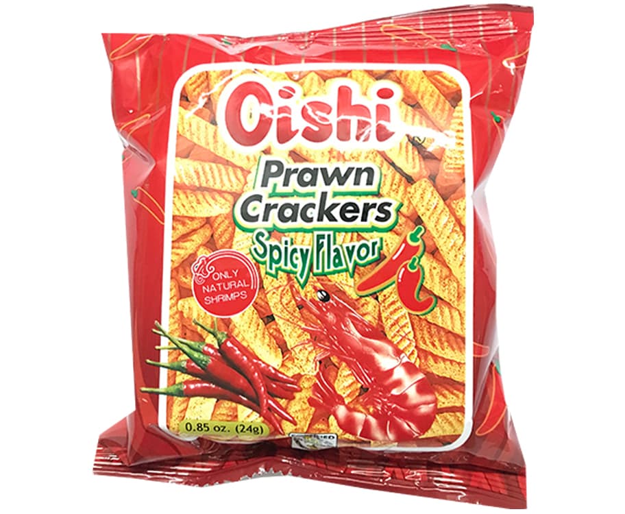 Oishi Prawn Crackers Spicy Flavor 24g