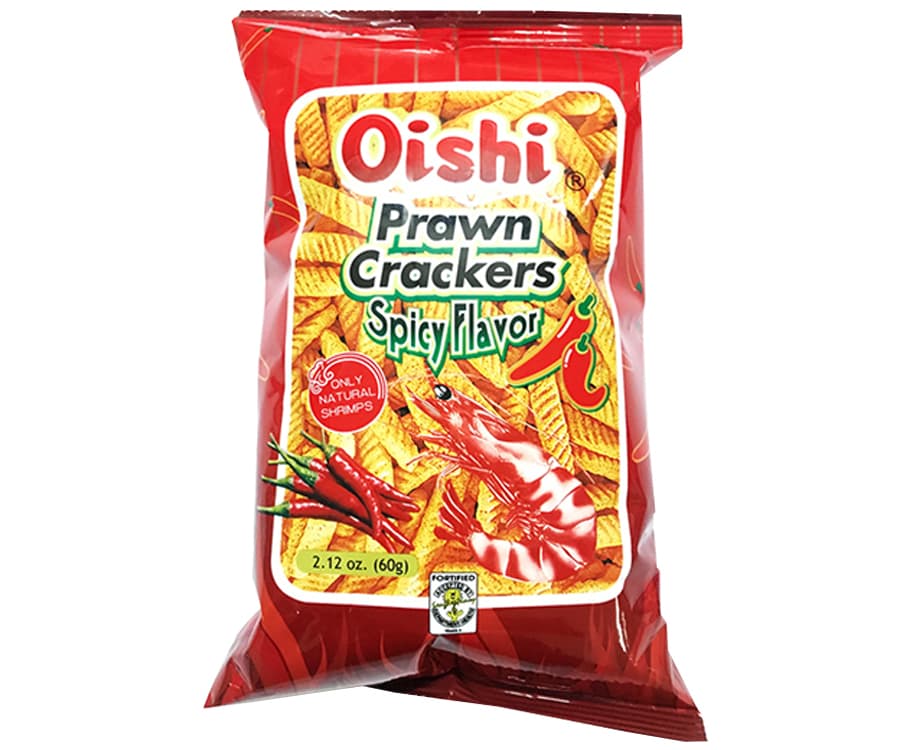 Oishi Prawn Crackers Spicy Flavor 60g