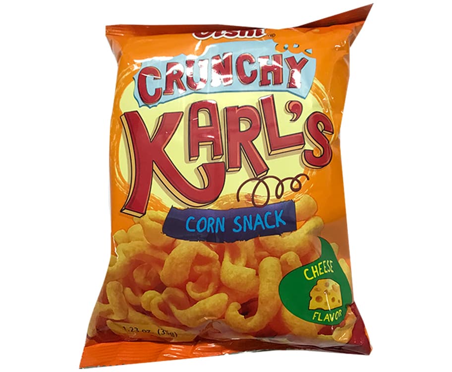Oishi Crunchy Karl's Corn Snack Cheese Flavor 35g