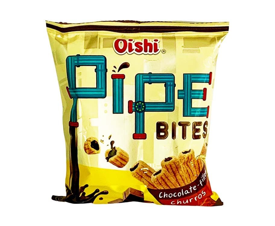 Oishi Pipe Bites Chocolate-Filled Churros 30g