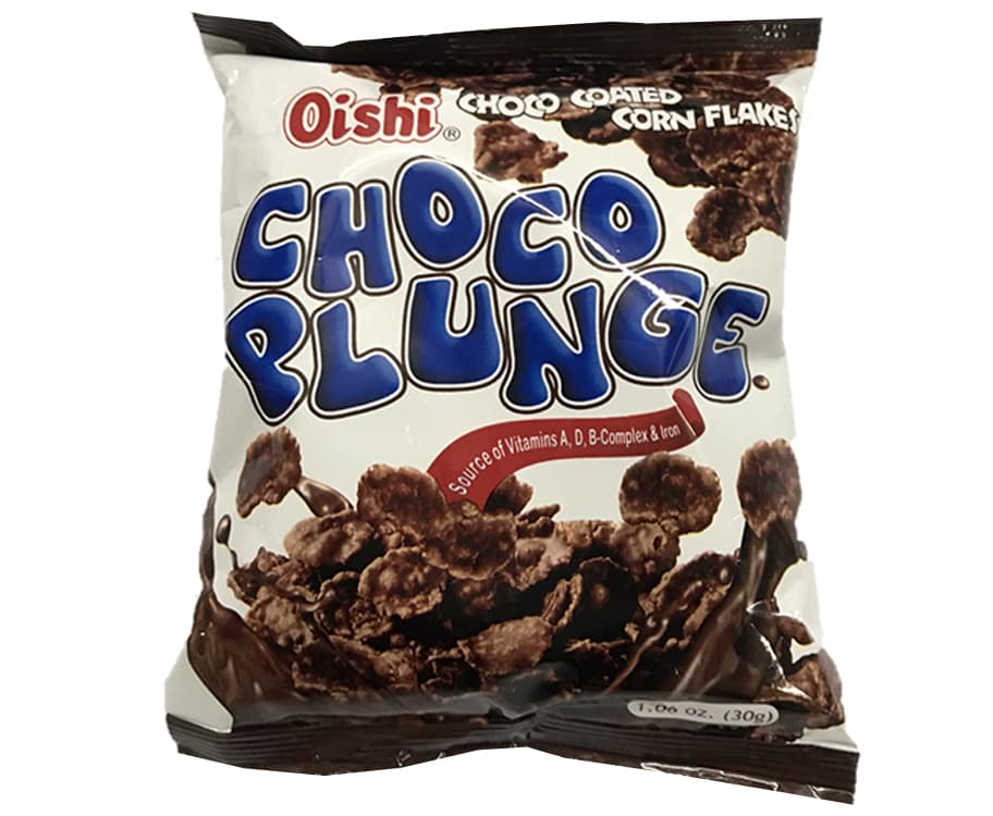Oishi Choco Plunge Choco Coated Corn Flakes 30g