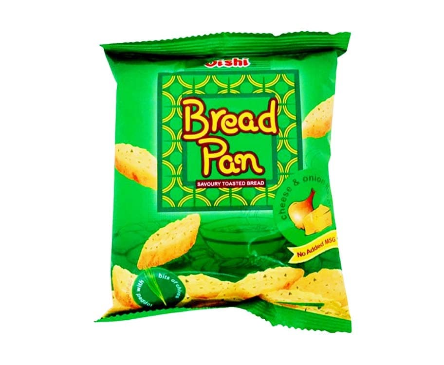 Oishi Bread Pan Savoury Toasted Bread Cheese & Onion Flavor 24g