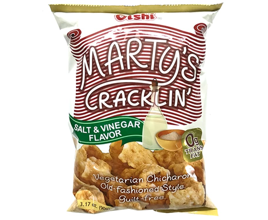 Oishi Marty's Cracklin' Salt & Vinegar 90g