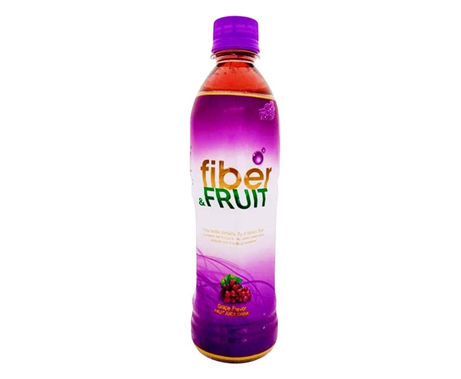 Oishi Fiber & Fruit Grape Flavor Fruit Juice Drink 500mL