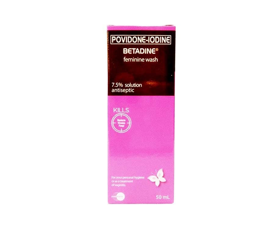 Povidone-Iodine Betadine Feminine Wash 50mL