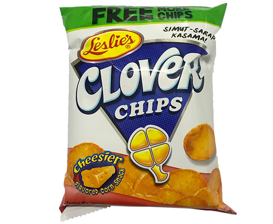 Leslie's Clover Chips Cheesier Flavored Corn Snack 26g